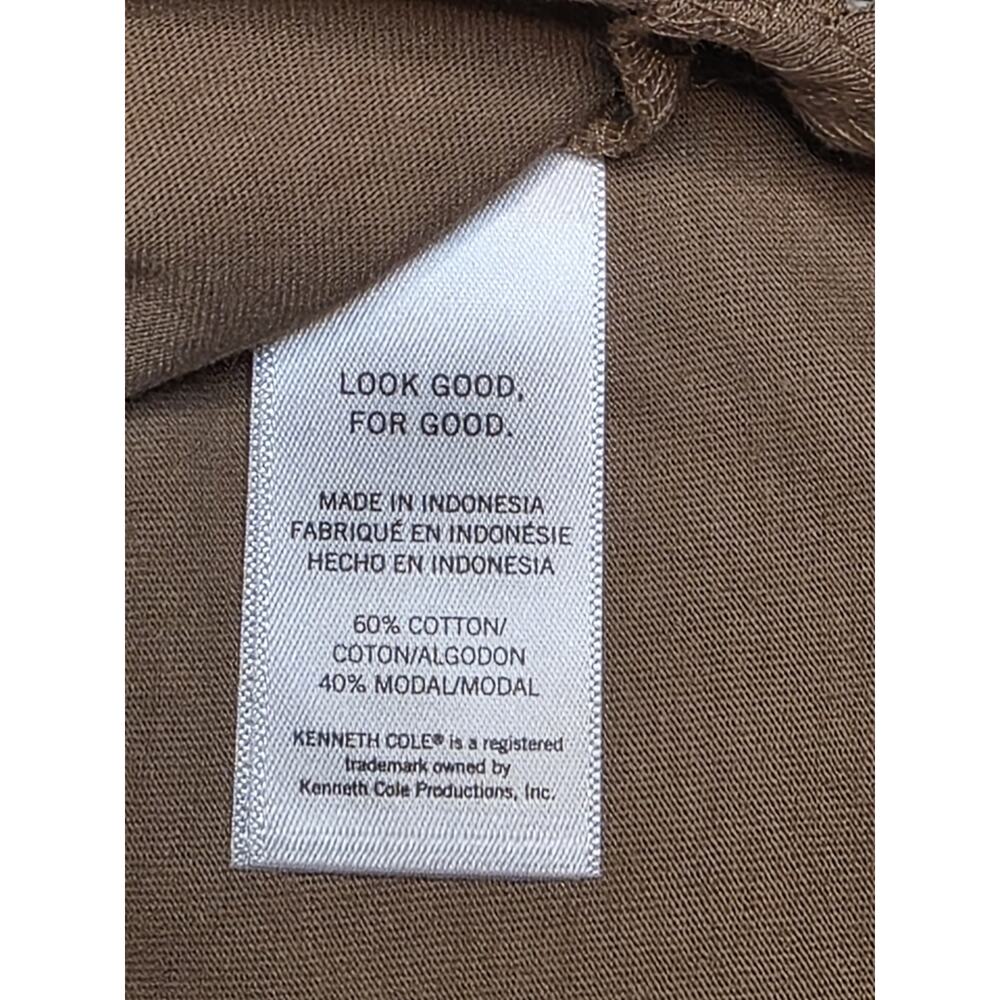 Kenneth Cole Womens XS Chai Knit Tank Top Crew Neck Cotton Modal Blend - Picture 6 of 6